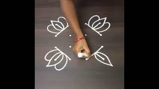 శ్రావమాసం సింపుల్ & easy రంగోలి #rangoli #muggulu #shorts