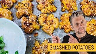 Smashed Potatoes  Knusper Kartoffeln mit Tamarinden Marinade