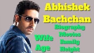 Abhishek Bachchan Biography  Age  Family  Wife  Height and Movies