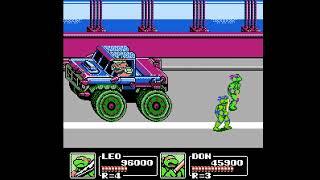 Teenage Mutant Ninja Turtles III The Manhattan Project NES 2 player Netplay 60fps