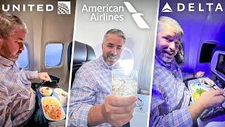 FIRST CLASS on THREE Airlines in ONE DAY Which is best?