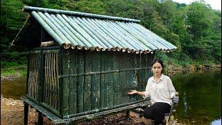 FULL VIDEO Building Bamboo House For Duck Stone Wall Garden Harvest Bamboo Fence