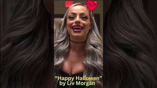 Liv Morgen wishing Happy Halloween to fans️️#livmorganwwe #youtubeshorts #wwe