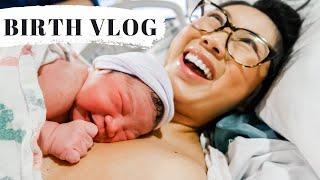 LABOR AND DELIVERY VLOG NO EPIDURAL  Emotional Birth  First Time Mom 