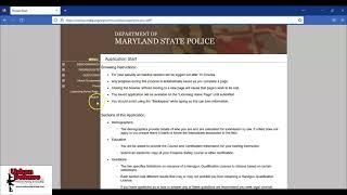 Maryland Handgun Qualification License HQL Application Submission Tutorial