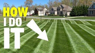 My Secret for making a Lawn Striping Video  Humic Acid  Soil Compaction