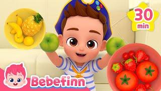  Food Songs  Play for Kids Eating  Bebefinn Nursery Rhymes Compilation