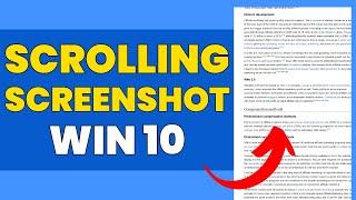 How To Take Long Scrolling Screenshot In Laptop Windows 10 Step By Step