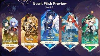 NEW UPDATE UNEXPECTED YELAN RERUN 4.8 BANNERS and Chronicled Wish Speculations - Genshin Impact