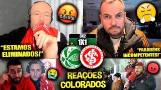 REAÇÕES dos COLORADOS FURIOSOS com a ELIMINAÇÃO - JUVENTUDE 1X1 INTERNACIONAL REACT COPA DO BRASIL