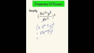 How To Simplify Exponent and Power  Expressions  Algebra 2  #maths #algebra #mathproblem