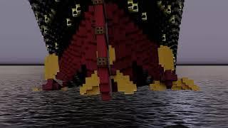 Sinking of the RMS Titanic in Minecraft