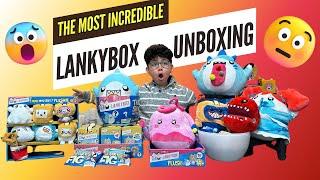 LANKYBOX EPIC UNBOXING #4 GIANT THICC SHARK MYSTERY EGG REVERSIBLE PLUSHIES FIGURES