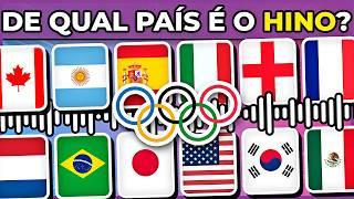 ESPECIAL JOGOS OLÍMPICOS  DESCUBRA O PAÍS PELO HINO NACIONAL  #quiz #macaquiz