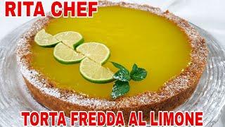 TORTA FREDDA AL LIMONERITA CHEF  Senza forno senza uova e senza latte.