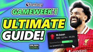 THE ULTIMATE GUIDE FOR FPL GAMEWEEK 1   FPL Fantasy Premier League 2425 Strategy and Tips