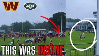 The Washington Commanders & New York Jets Joint Practice Highlights Are WILD  Jets Commanders News