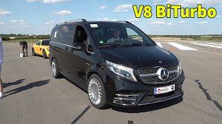 585HP Mercedes VITO V63 AMG 4.0L V8 BiTurbo GAD MOTORS - REVS & DRAG RACING