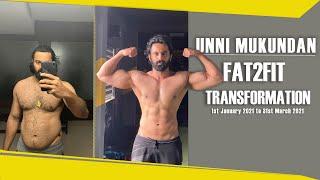 Fat2Fit  Transformation Video of Unni Mukundan  3 Months Challenge  93 to 75kgs  Original Score