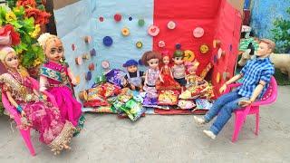 Barbie Doll All Day Routine In Indian VillagePinky Ki Kahani Part -452Barbie Doll Bedtime Story