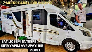 SATILIK BİR BAŞKA 7 METRE SEMİ ENTEGRE KARAVAN DAHA  SIFIR YAPIM AVRUPA Yİ BİR MODEL KARŞINIZDA.