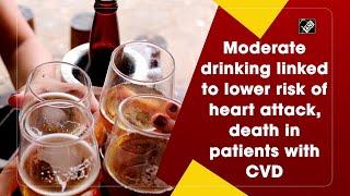 Moderate drinking linked to lower risk of heart attack death in patients with CVD