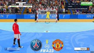 FIFA 23  PSG vs. Man United  Penalty Shootout Futsal  Messi vs Ronaldo - Gameplay PC