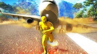 FLASH VS A PLANE JUST CAUSE 2 CHALLENGES & MODS  SuperRebel