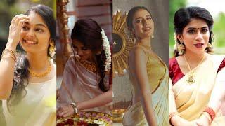 Onam festival Kerala girls Insta Reels lastet Tamil Tok Tik & Instagram Reel