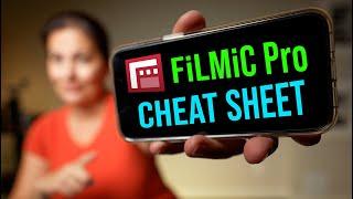 Filmic Pro Settings Cheat Sheet for Beginners  Save these presets