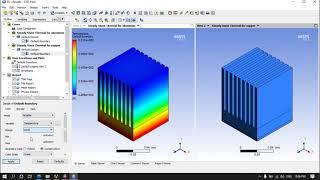 Analysis on Heat sink in ansys workbench steady state thermal