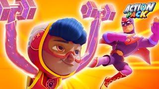 The Superhero Returns   NEW  Action Pack  Adventure Cartoon for Kids