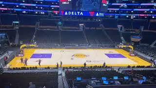 Watch an incredible timelapse of LA Clippers  Los Angeles Lakers court in 30 seconds  NBA on ESPN