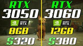 RTX 3050 vs. RTX 3060  1080p Gaming