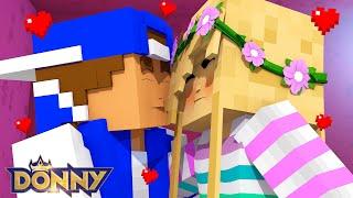 Donny & Leah KISS AND MAKE UP... Minecraft