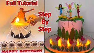 Trending Fire  Cake  Fire  Cake Full Tutorial  Teddy Theme Fire  Cake