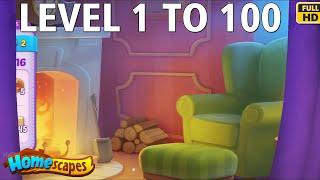 Homescapes Level 1 to 100  GAME PLAY FULL HD