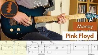 Money - Pink Floyd - Learn to play Guitar cover & tab All guitar parts & solo