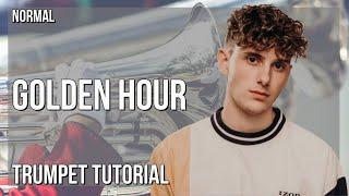 How to play Golden Hour by JVKE on Trumpet Tutorial