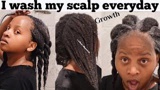 Washing my scalp everyday Is GROWING My hair very fast Wash Day routine for natural type 4c hair