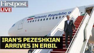 LIVE Iranian President Masoud Pezeshkian Receives Warm Welcome in Erbil Iraq