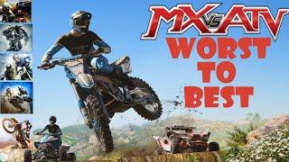 Ranking EVERY MX VS ATV From WORST TO BEST Top 7 Games Including Legends