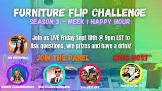 Furniture Flip Challenge Season 3  Week 1 Happy Hour