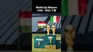 FIFA World Cup Winners 1930 - 2022  Argentina Wins  #worldcup #argentina #france #3dcomparison