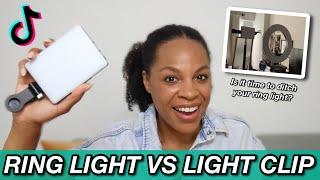 portable LIGHT CLIP vs RING LIGHT  if you’re a CONTENT CREATOR watch this lets compare