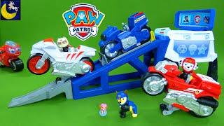 NEW Paw Patrol Moto Pups HQ Playset Wild Cat Motorcycles and Surprise Chocolate Eggs Blind Box Toys