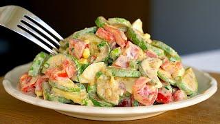 Eat this salad every day for dinner and you will lose belly fat -30kg in 1 month