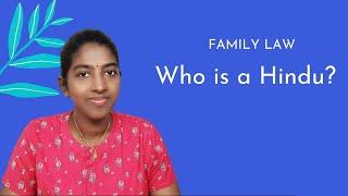 Who is a Hindu?  Family Law
