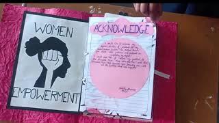 art integrated project Women empowerment  How to make project file attractive 