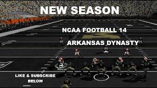 NEW SEASON BEGINS NCAA FOOTBALL 14 - DYNASTY MODE EPISODE 11